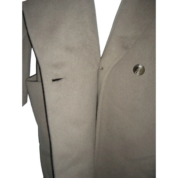 Vintage 80’s Charles Klein Coat Wool Oversized Beige Pea Diana Unisex Streetwear - Picture 12 of 16